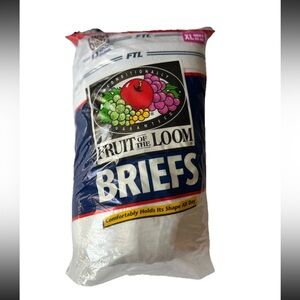 VTG New 1996 Fruit of the Loom Pack Of 6 Mens XL 42-44 Vintage FTL Briefs NOS